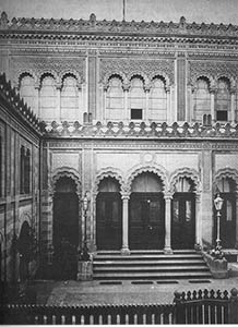 Innenaufnahme der zerstörten orthodoxen Synagoge.