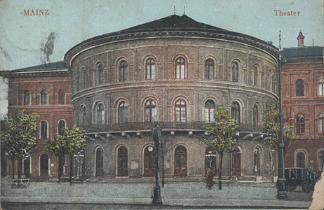 Mainzer Staatstheater, Postkarte um das Jahr 1903