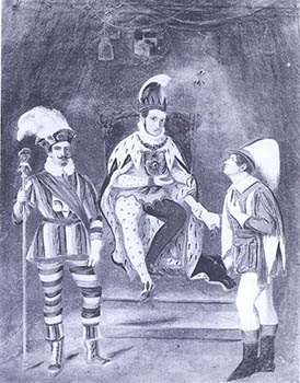 Prinz Carneval und sein Gefolge 1838