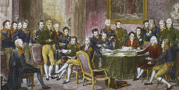 Der Wiener Kongress. Hier entschieden die Mächtigen Europas nach der Era Napoleons über die Zukunft des Kontinents.