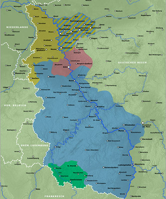 Verwaltung bzw. militärische Besatzung der westdeutschen gebiete, Ende 1923